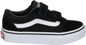 Vans Youth Ward V Suede/Canvas Sneakers - Black/White - Maat 27