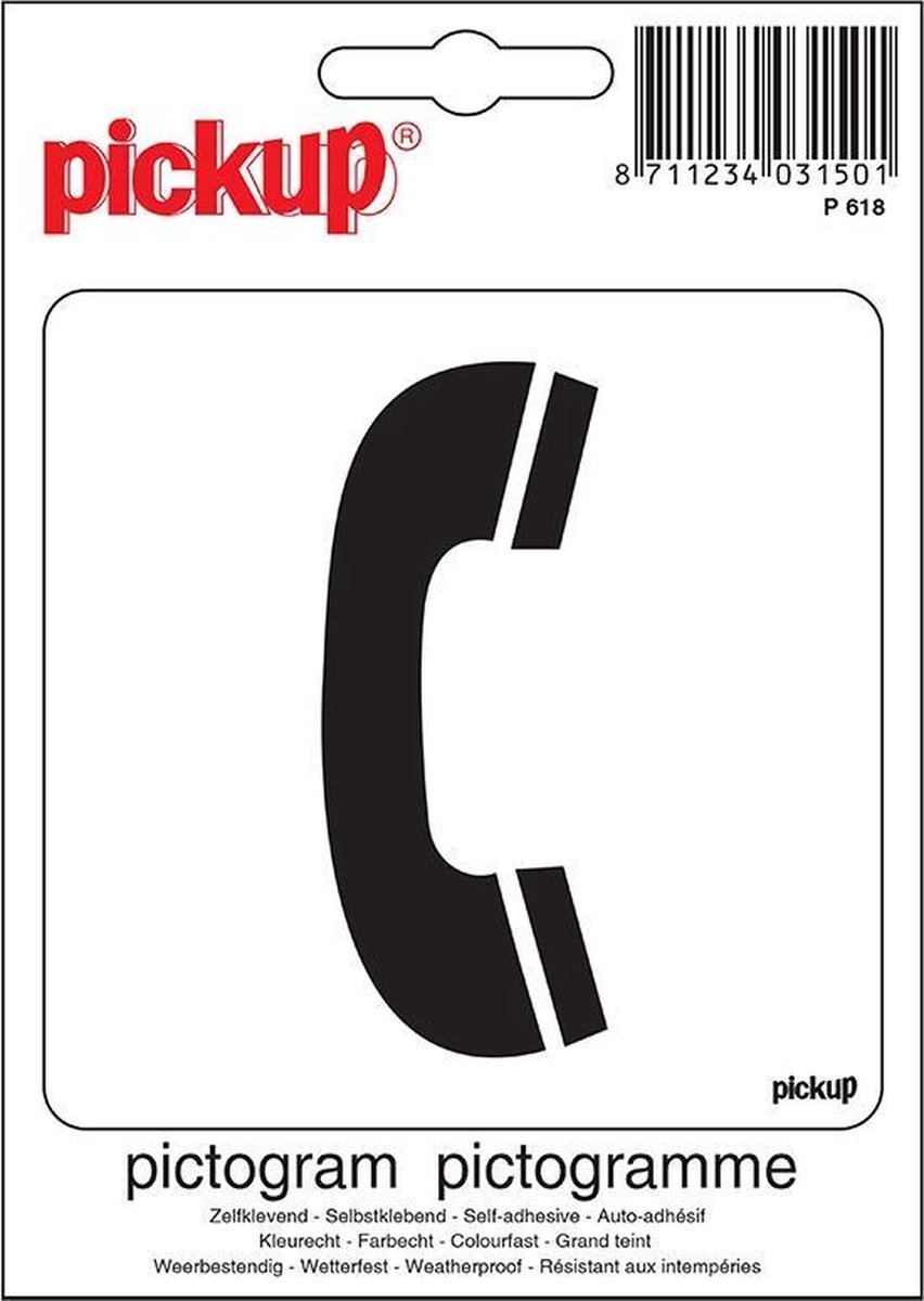 Pickup Pictogram 10x10 cm - Telefoon