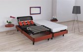 VIGO Relaxatieset matras + elektrische bedbodem 2 x 80 x 200 cm - Schuim - 16 cm - Boerderij