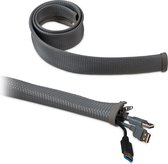 Relaxdays 2x kabelsok met ritssluiting - cable sleeve - kabelhoes - kabelmanagement