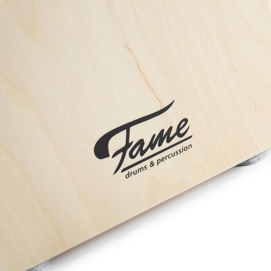 Fame Cajon Standard Pro Natural - Percussie-instrument - Berken - 8 lagen - 30 x 30 x 50 cm