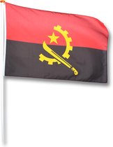 Vlag Angola 150x225 cm.