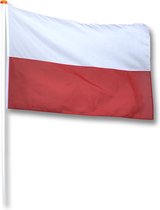 Vlag Polen 150x225 cm.