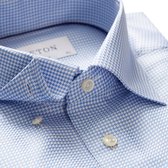 Eton Heren Slim fit shirt Blauw maat 38