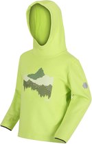 Highton Extol Bedrukte Hoodie - Outdoortrui - Kinderen - Elektrisch Limoengroen