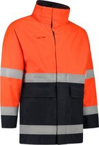 Dapro Access Multinorm Regenjas - Maat 3XL - Marineblauw/Hi-Vis Oranje - Vlamvertragend , antistatisch en chemicaliën resistent