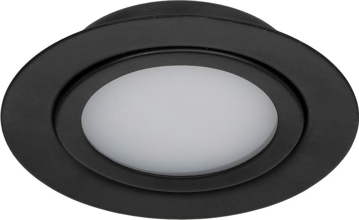 Ledmatters - Inbouwspot Zwart - Dimbaar - 5 watt - 190 Lumen - 2700 Kelvin - Warm wit licht - IP44 Badkamerverlichting