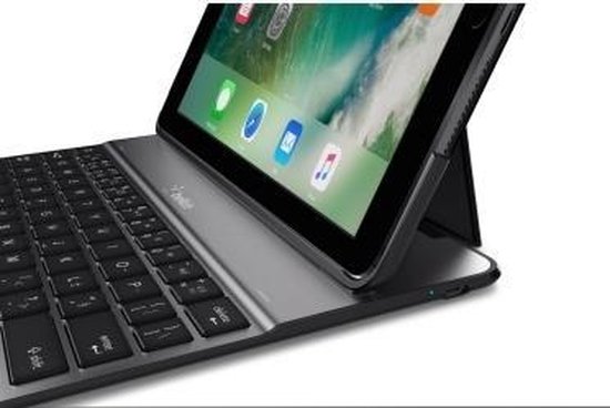 buis concept Gedetailleerd Belkin QWERTY tablethoes met toetsenbord voor de Apple iPad Air 1, iPad  (2017) en iPad... | bol.com