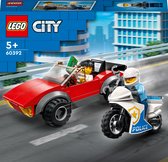LEGO City Achtervolging auto op politiemotor Set - 60392
