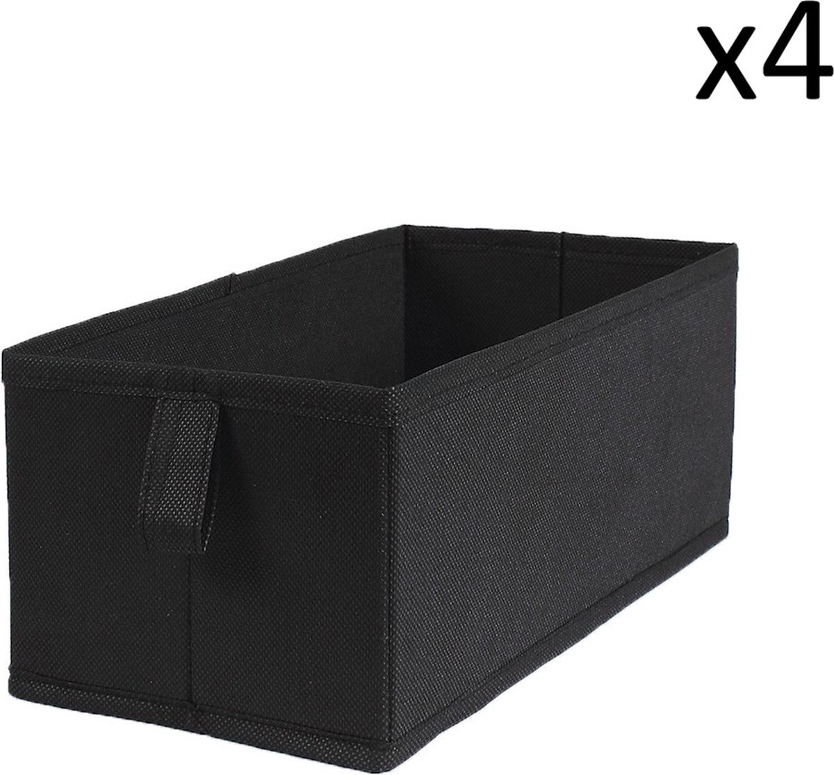 Set van 4 vouwlades uit non-woven 28x14x11cm