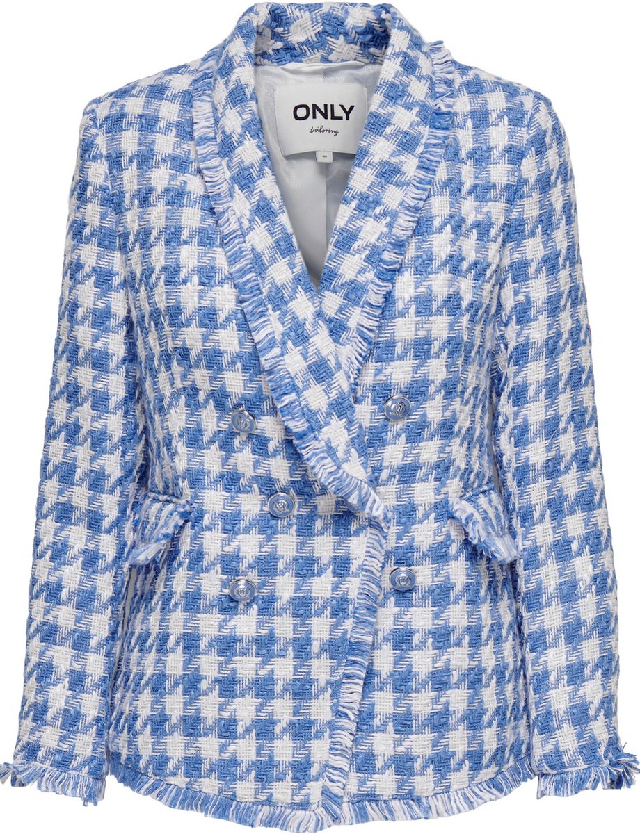 Only Blazer Onlessie-leela L/s Boucle Ht Blazer 15215000 Bright White/provence H Dames Maat - 42