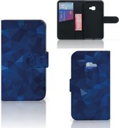 Book Case geschikt voor Samsung Galaxy Xcover 4 | Xcover 4s Polygon Blue