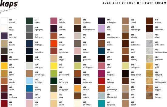 Kaps Shoe Cream - cirage à chaussures - prend soin du cuir et lui donne de la brillance - (109) Gazelle Brown - 50ml