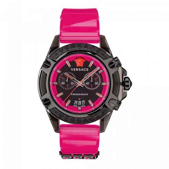 Versace VEZ700221 horloge unisex - Polycarbonaat - zwart