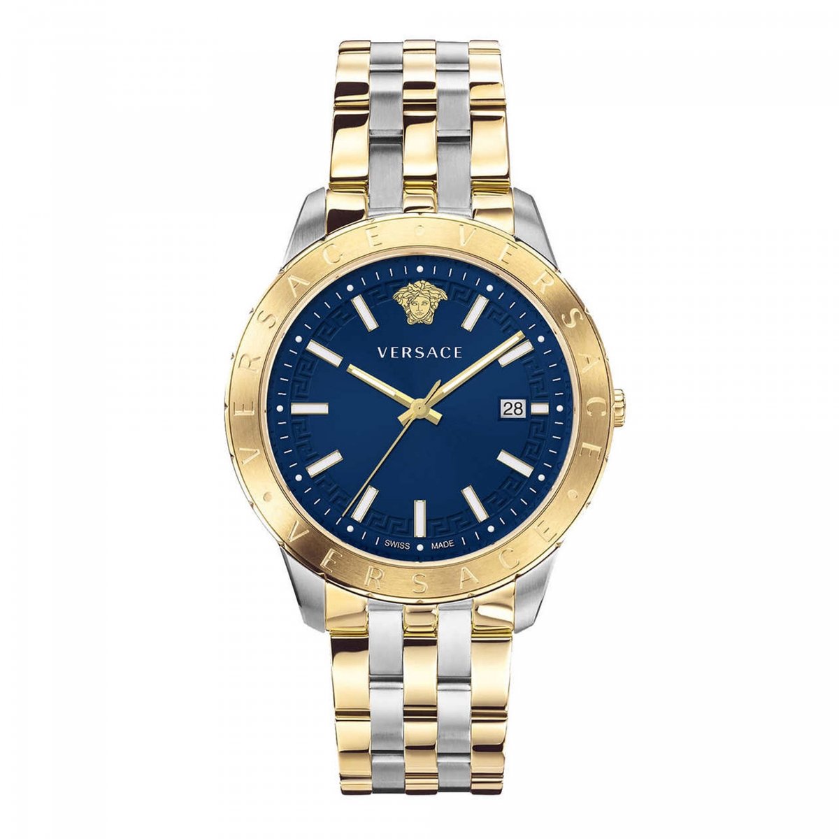 Versace VE2C00421 horloge mannen - Roestvrij Staal - zilver