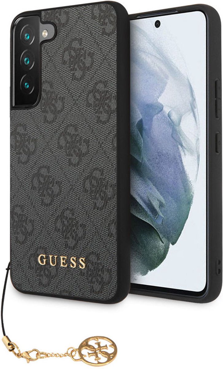 Guess 4G Charms Back Cover - Geschikt voor Samsung Galaxy S23 Plus (S916) - Grijs