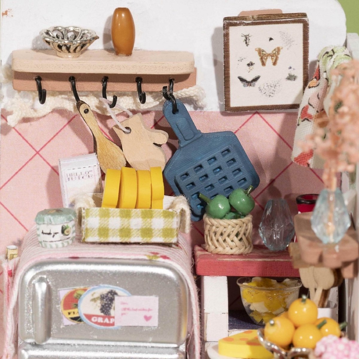 Kit DIY Robotime Rolife - Miniature Salle à Manger Chaude - Maison De Poupée 3D à Assembler - Cadeau Créatif