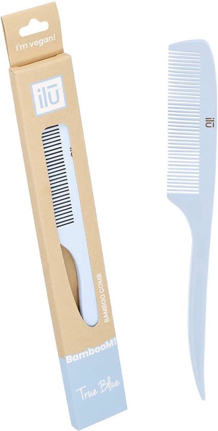 Ilū Bamboom Oval Entwirrungsbürste – Große Bürste Für Lange, Dicke Haare, Mit Weichem Kissen & Bambus-Griff