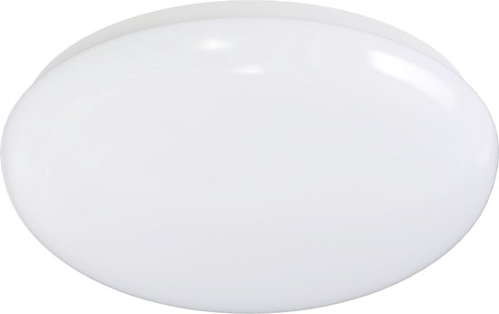 LED Plafondlamp - Opbouw Rond - 12W - Natuurlijk Wit 4000K - Mat Wit - Aluminium