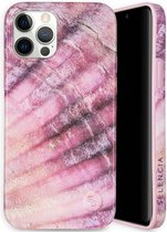 Selencia Aurora Fashion Backcover geschikt voor de iPhone 12 (Pro) - Duurzaam hoesje - 100% gerecycled - Ocean Shell Purple