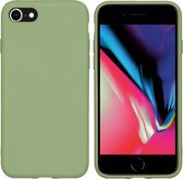 iPhone SE (2022) / SE (2020) / 8 / 7 Hoesje Siliconen - iMoshion Color Backcover - groen
