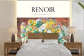 Behang - Fotobehang Kunst - Bloemen - Renoir - Breedte 260 cm x hoogte 260 cm