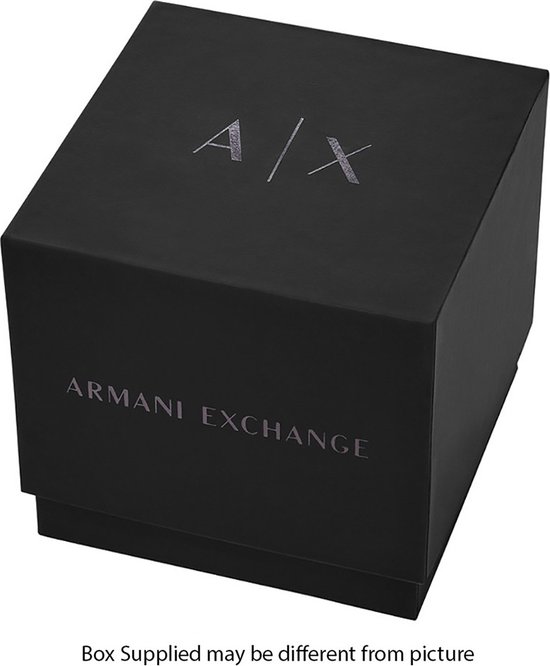 Armani Exchange Lady Hampton AX5270 Horloge - Leer - Zilverkleurig - Ø 36 mm