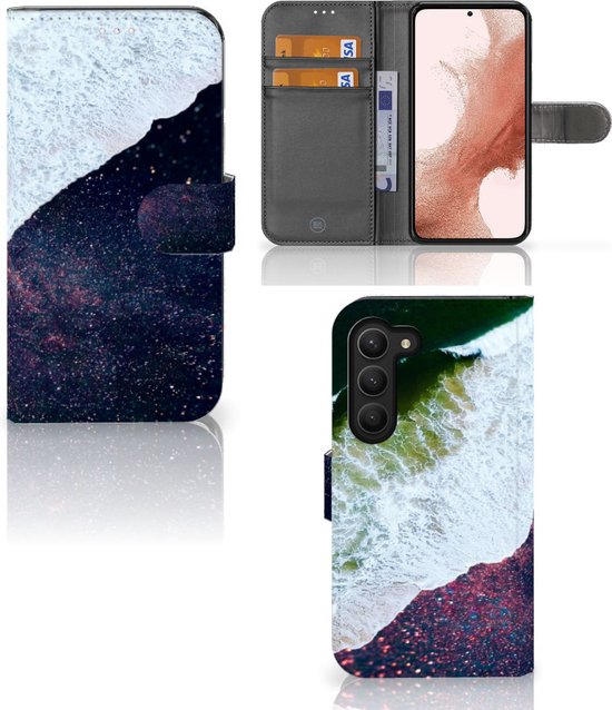 Flip Cover Samsung Galaxy S23 Telefoon Hoesje Sea in Space | bol.com