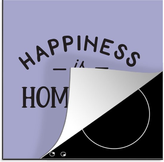 Foto: Kitchenyeah inductie beschermer 78x78 cm happiness is homemade quotes thuis spreuken kookplaataccessoires afdekplaat voor kookplaat inductiebeschermer inductiemat inductieplaat mat