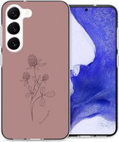 iMoshion Hoesje Geschikt voor Samsung Galaxy S23 Plus Hoesje Siliconen - iMoshion Design hoesje - Roze / Floral Pink