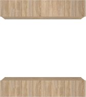 vidaXL - Tv-meubels - 4 - st - 80x30x30 - cm - bewerkt - hout - sonoma - eikenkleurig