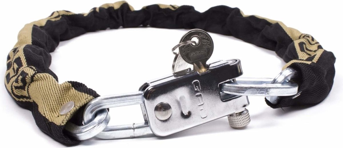 GAD Kettingslot - Gehard Staal - SuperSafe Cilinder - 110 cm - Zwart