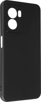 Geschikt voor Realme Narzo 50 5G/Oppo A77/A57 Case Sterk Soepel Flexibel Siliconegel Zwart