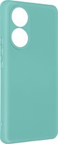 Geschikt voor Honor 50/Huawei Nova 9 siliconen case semi-rigide Soft-touch afwerking turquoise