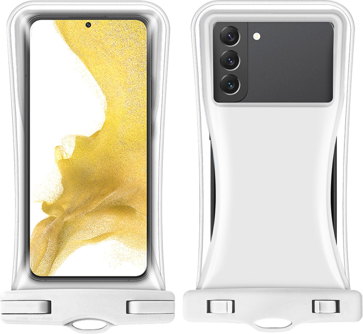 Avizar Waterdichte hoes 167 x 88 mm Aanraakscherm smartphone, Wit