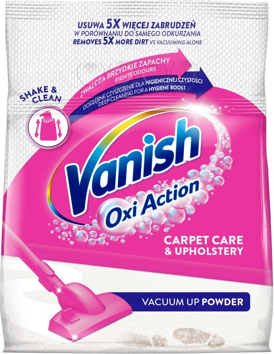 Vanish Oxi Action Carpet Care - Tapijtreiniger - Vlekverwijderende  Tapijtpoeder - 500g | bol.com
