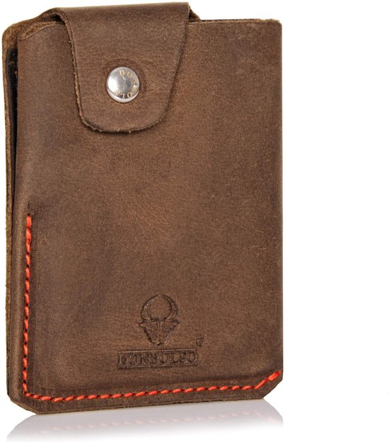 I-CLIP Original Mini Portemonnee met Geldclip - Slanke Portemonnee - Leren Portemonnee - Premium Portemonnee - Kaartetui - Pure Zwart