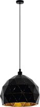 EGLO Roccaforte - hanglamp - E27 - Ø30 cm - zwart/goud