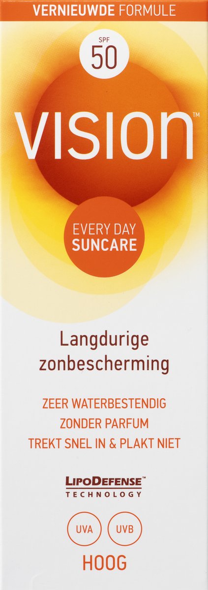 Vision Every Day Sun Protection Zonnebrand - SPF 50 - 90 ml - Vision