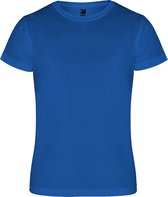 Kobalt Blauw kinder unisex sportshirt korte mouwen Camimera merk Roly 8 jaar 122-128