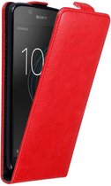 Cadorabo Hoesje geschikt voor Sony Xperia L1 in APPEL ROOD - Beschermhoes in flip design Case Cover met magnetische sluiting