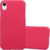 Cadorabo Hoesje geschikt voor Apple iPhone XR in FROST ROOD - Beschermhoes gemaakt van flexibel TPU silicone Case Cover