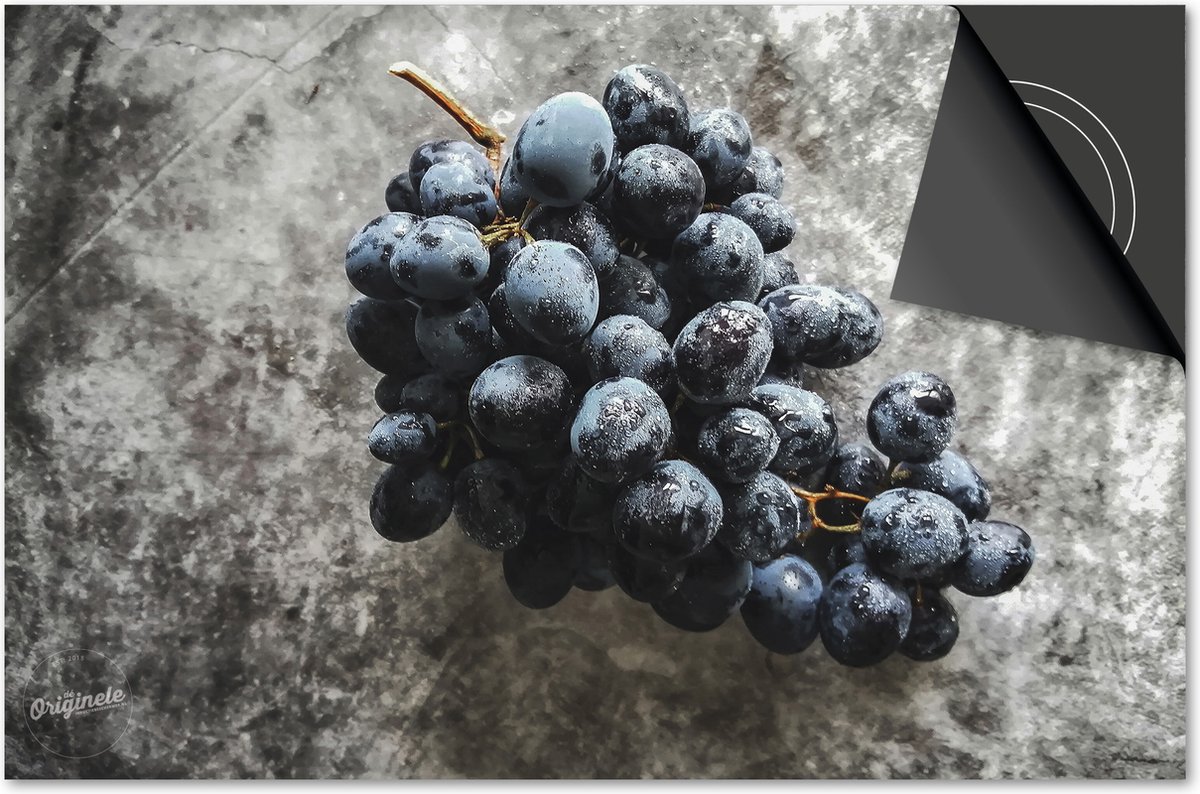 Inductie beschermer 83x51,5 - afdekplaat inductie mat - Dietrix Kookplaat beschermer - Exclusief - Groente en Fruit - Blauwe Druiven