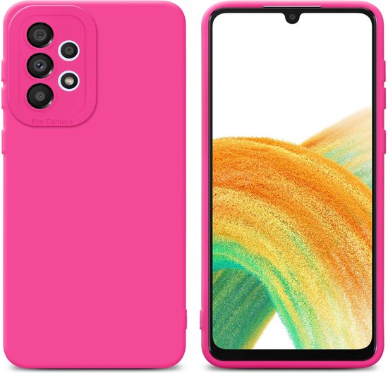 Coque Cadorabo pour Samsung Galaxy A32 4G en FLUID HOTPINK - Coque de protection en silicone TPU souple