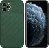 Cadorabo Hoesje voor Apple iPhone 11 PRO MAX in Bonbon Groen - Beschermhoes van flexibel TPU-silicone Case Cover en met camerabescherming