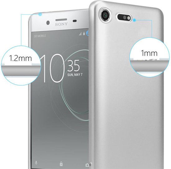 Coque Cadorabo pour Sony Xperia XZ PREMIUM en ARGENT MÉTALLIQUE - Coque de protection en silicone TPU souple