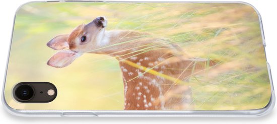 Coque iPhone XR - Cerf - Herbe - Vert - Siliconen