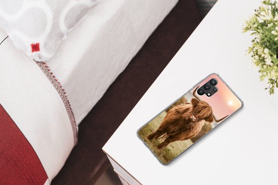Coque Samsung Galaxy A32 5G - Scottish Highlander - Soleil - Ciel - Siliconen
