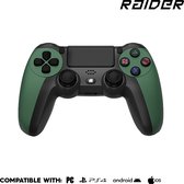 Contrôleur de jeu RAIDER PRO - Sans fil - Bluetooth - Convient pour PC, PS3, PS4 - vert foncé