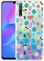 Huawei P Smart S Hoesje Tropical Fruit Designed by Cazy